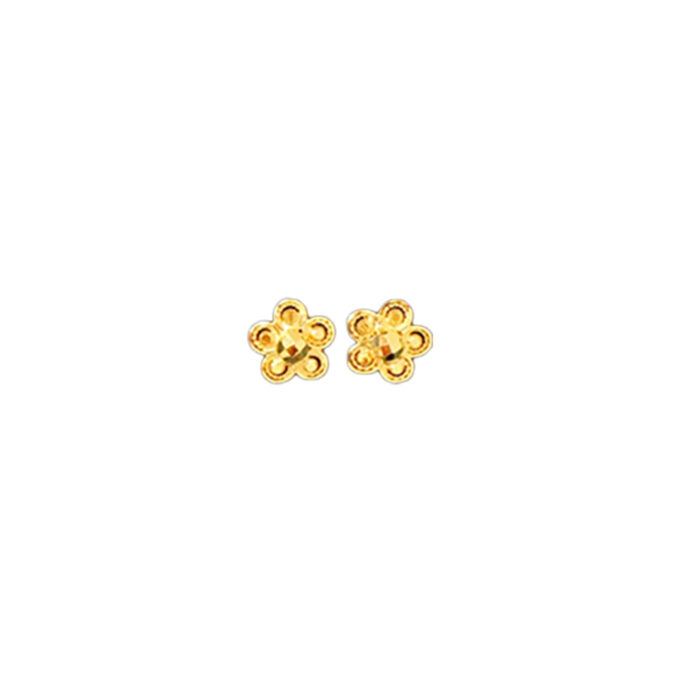 Gold Studs - Floral Shape
