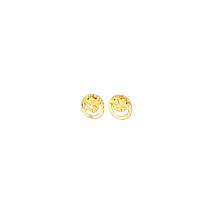 Gold Studs - Flower Shape