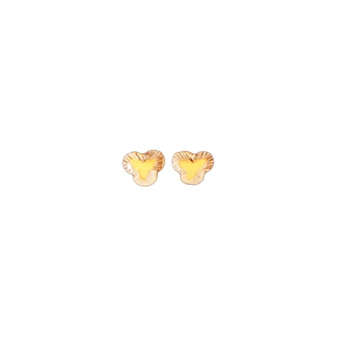 Gold Earrings 3 Petal