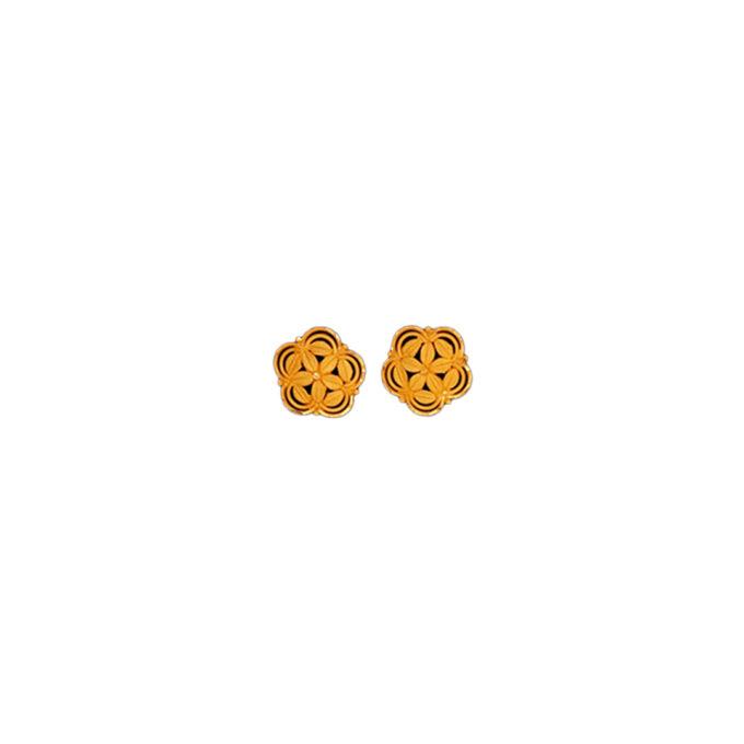 Gold Sonaknot Studs