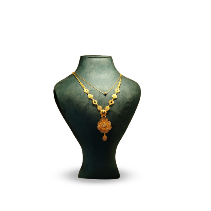 Bengali Necklace With Flower Shape Locket