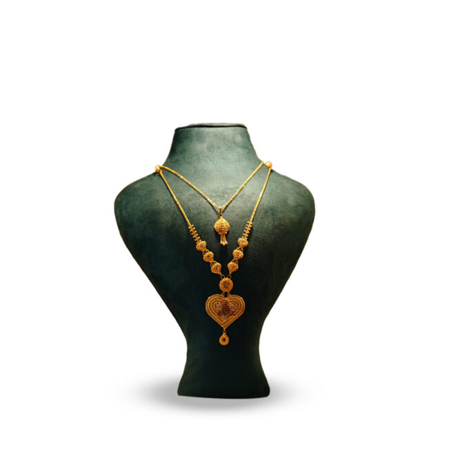 Bengali Necklace With Love Shape Locket